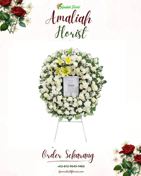 Krans Bunga Duka Golden Harmony Wedding Chapel Jakarta