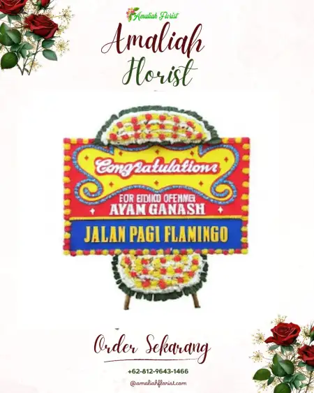 Sewa Papan Bunga Golden Harmony Wedding Chapel Jakarta